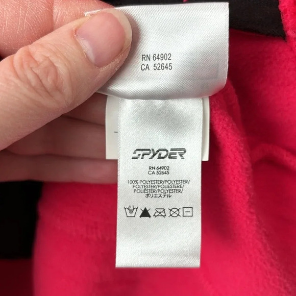 Spyder fuchsia pink core zip up sweater sz med - Picture 5 of 6